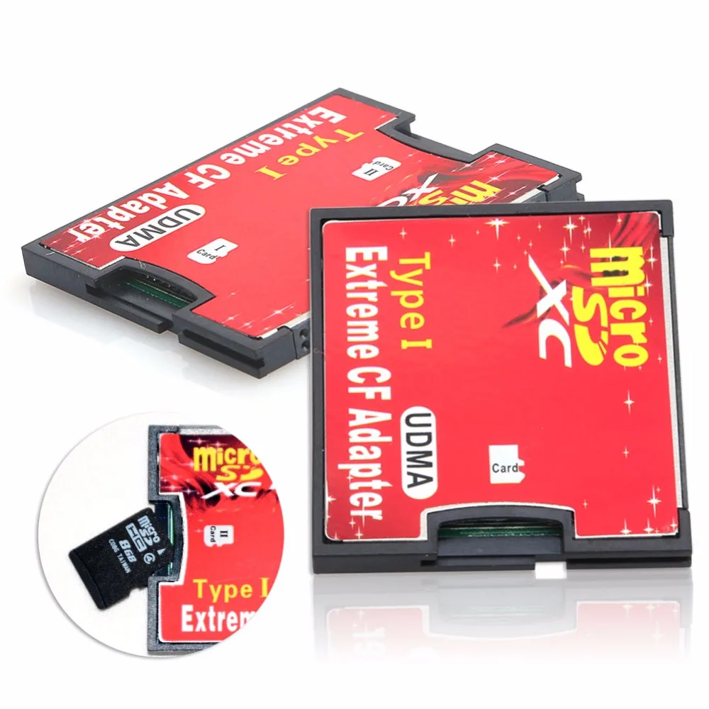 Micro SD TF SDHC 2 порта слот для типа I компактный адаптер для флэш-карт считыватель карты памяти адаптер CI