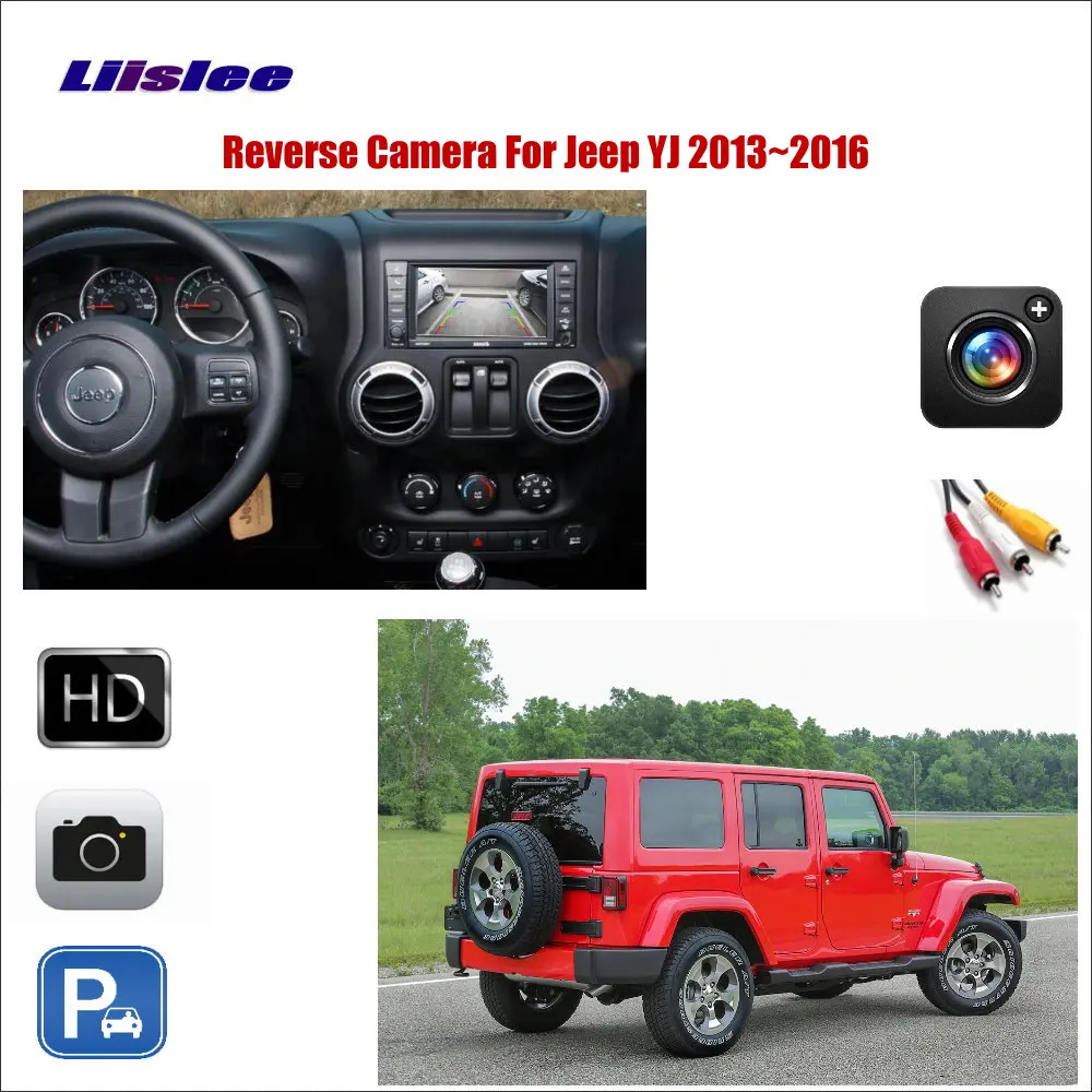 

Liislee Car Reverse Rear View Camera For Jeep YJ / TJ / JK / J8 2013~2016 / Compatible With Original Screen / RCA Adapter