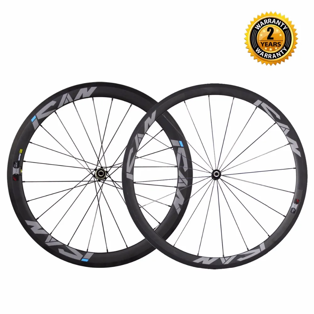 38mm/50mm clincher carbon road bike wheel 700C racing bicycle wheelset Novatec +Sapim spokes 23mm width carbon rim SP38/50C