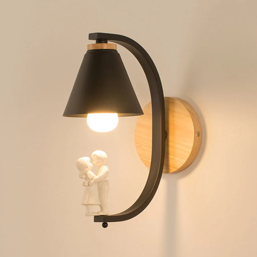  Thrisdar Nordic Iron Bird LED Wall Lamps Warm Bedroom Bedside LED Wall Light Corridor Bar Restauran - 33002071076