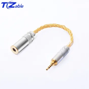 

4.4mm Headphone Adapter Cable 8 Core Balanced Headset Cable Jack Stereo 4.4 Female To 2.5mm Male Audio Connector Cord AUX Cables