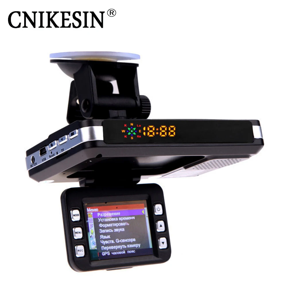 

CNIKESIN 3 in 1 Car DVR Camera GPS Radar Detector Warning Video Recorder Loop Recording Dash Camera Driving Recorder