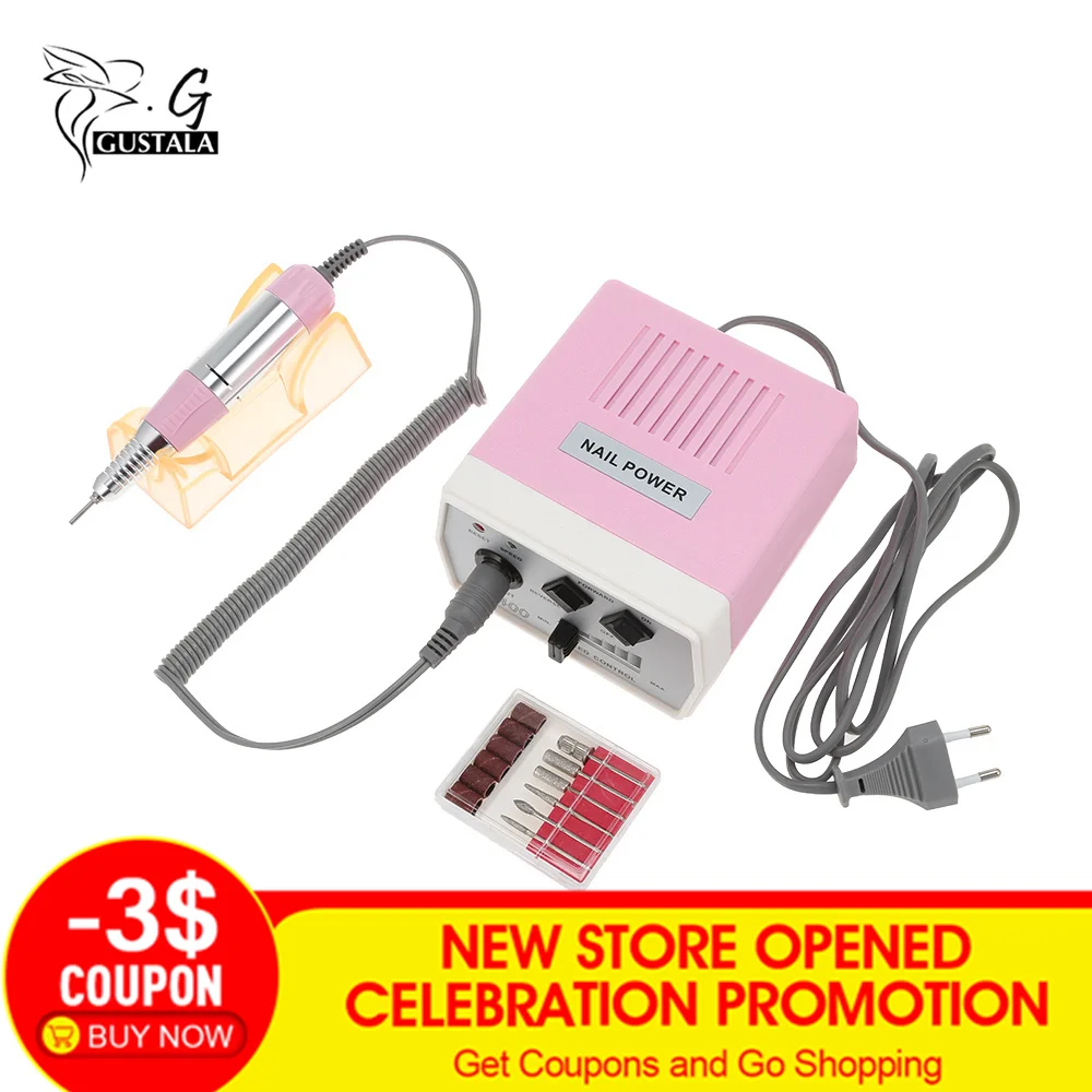

gustala 30000RPM Electric Nail Drill Machine Equipment Manicure Pedicure File Accessory Nail Art Tool