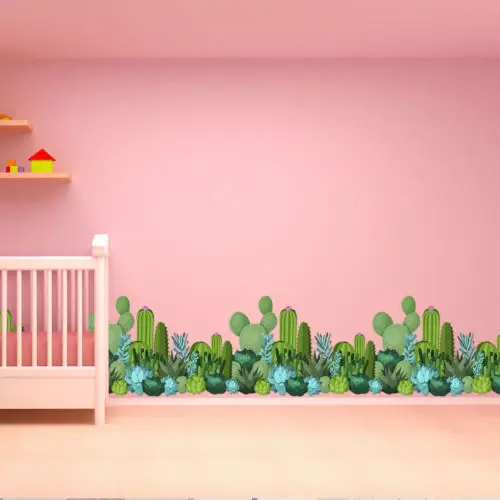 Cactus-Wall-Border-Decal-Removable-Vinyl