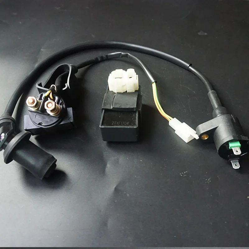 Gy6 50cc 125cc 150cc скутер зажигание квадроцикла катушка+ реле стартера+ 6 Pin AC CDI Мопед ATV Go Kart Taotao