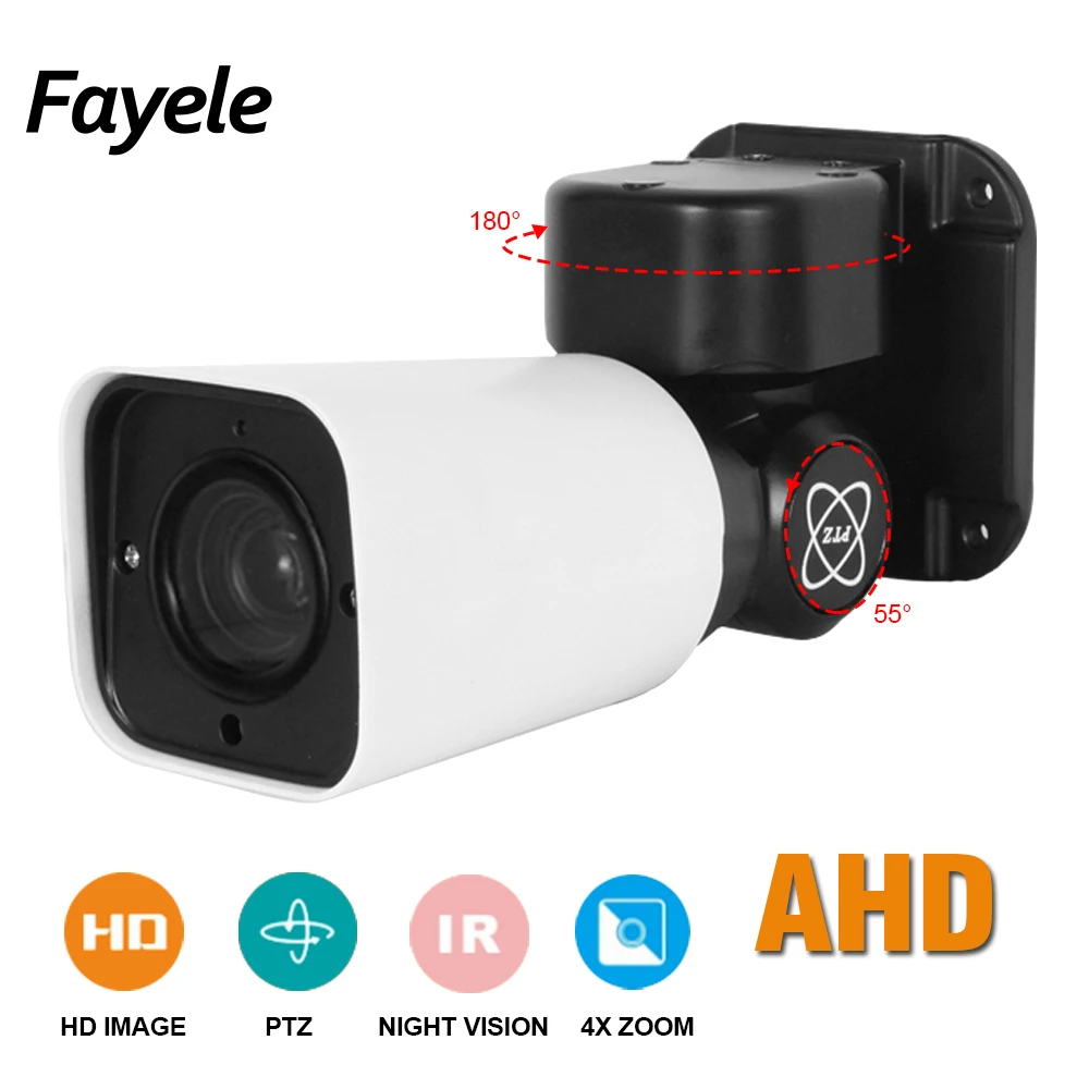 1080P AHD Bullet PTZ камера 4X Zoom Full HD 2MP IMX323 панорамирование наклон поворот IP66