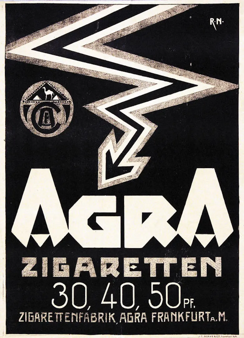 Винтажные сигареты 1900s табачные рекламные плакаты Agra Zigaretten крафт классические