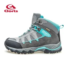 Clorts Women Hiking Boots Waterproof Trekking Shoes Suede Outdoor Shoes Woman Mountain Shoes HKM-823B/E/F