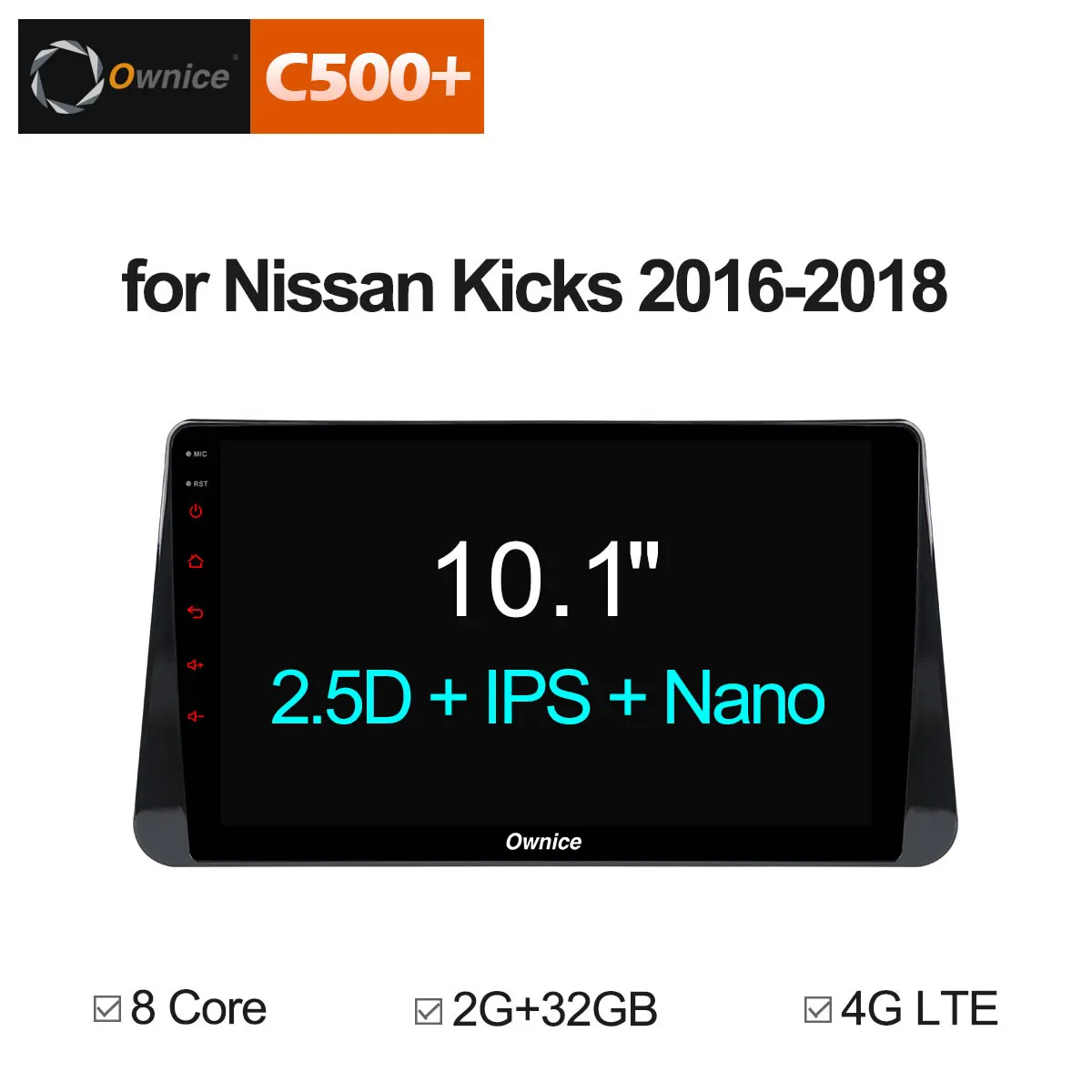 

Ownice C500+ G10 android 8.1 Octa core car dvd radio GPS player 10.1 Inch for NISSAN Kicks 2016 2017 2018 Support 4G Navi TPMS