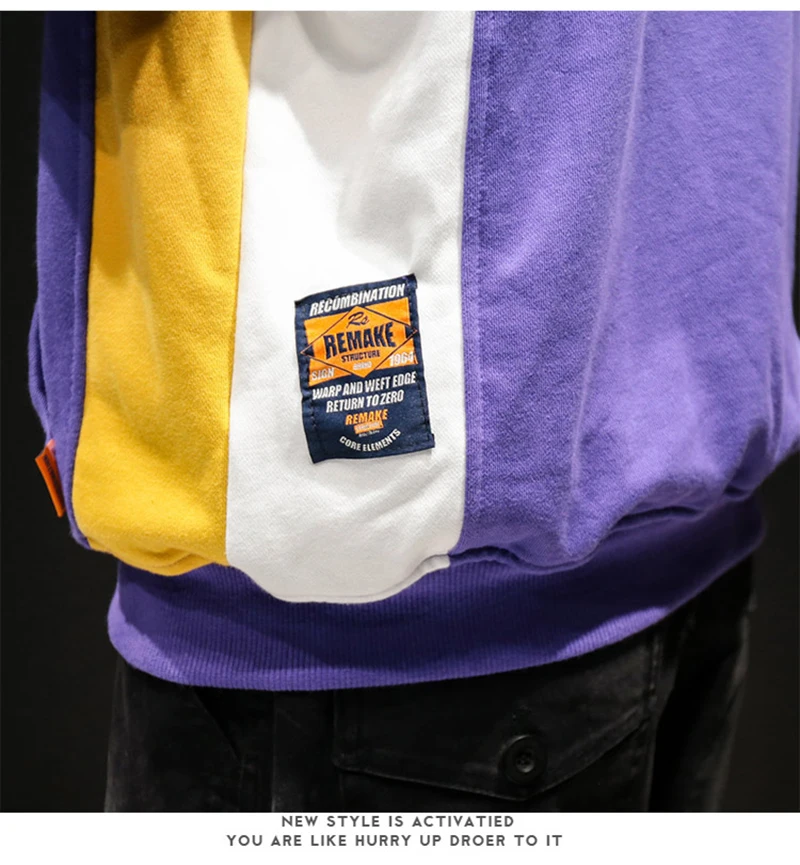 Mens Hoodies Hip Hop Patchwork Modis Harajuku  (22)