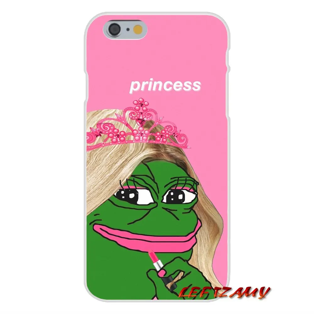 Аксессуары для телефона Чехлы лягушка меме Пепе iPhone X XR XS MAX 4 4S 5 5S 5C SE 6 6S 7 8 Plus ipod touch