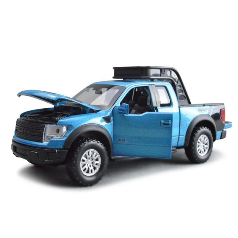 Детские игрушки 1/32 моделирование Ford 150 Raptor пикап сплава литья под давлением