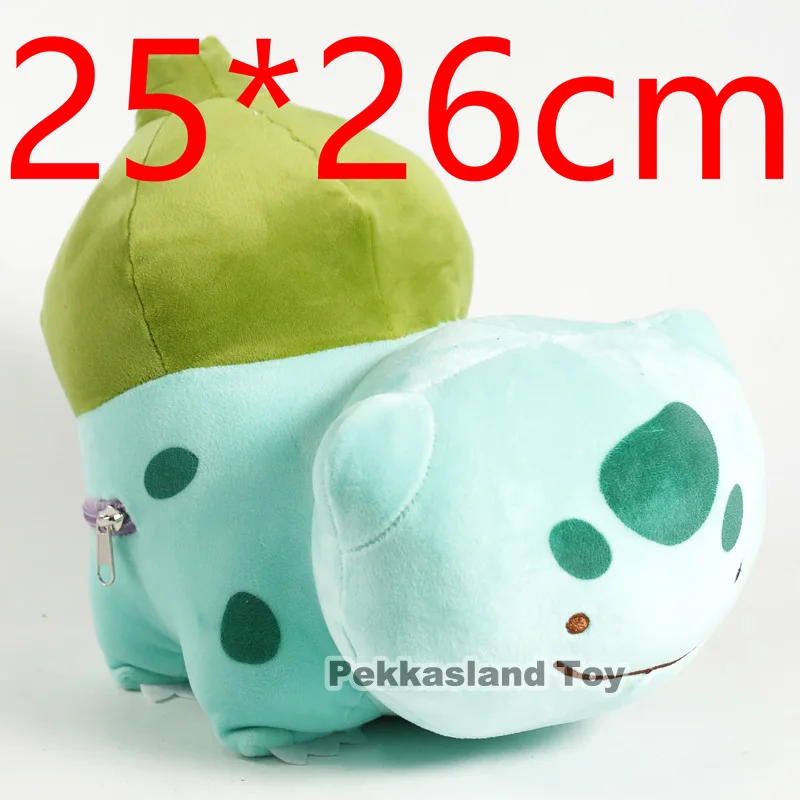 Аниме мультфильм монстр Ditto Bulbasaur плюшевый милый японская аниме игра игрушки украшения коллекция kawaii подарок - Цвет: 25x26cm