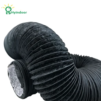 

Hyindoor 6 inch Air Duct 33FT (10M) Long, Black Flexible Ducting HVAC Ventilation Air Hose for Grow Tents, Dryer Rooms, Kitche