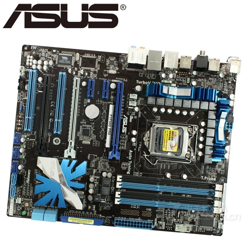 Настольная материнская плата Asus P7P55D PRO P55 Socket LGA 1156 i3 i5 i7 DDR3 16 ГБ ATX UEFI BIOS