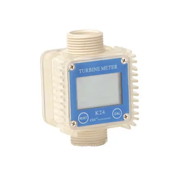 

Digital LCD K24 Flow Meter Turbine Diesel Fuel Flow Tester for Chemicals Water Sea Liquid Flow Meters Measuring Tools