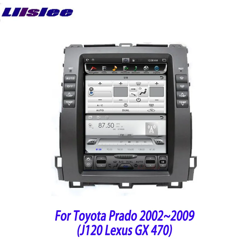 Liislee 2 din Android для Toyota Land Cruiser Prado для Lexus GX 470 2002~ 2009 Автомобильный мультимедийный плеер gps навигация Видео Радио