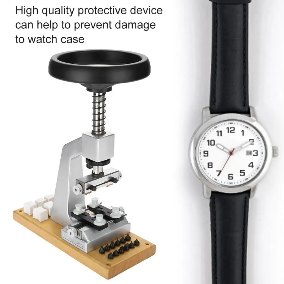 Профессиональный 5700# Настольный чехол для часов, открывалка с металлическим основанием, часовщик, набор инструментов для ремонта часов, набор для часов с винтовым открывалкой для часов