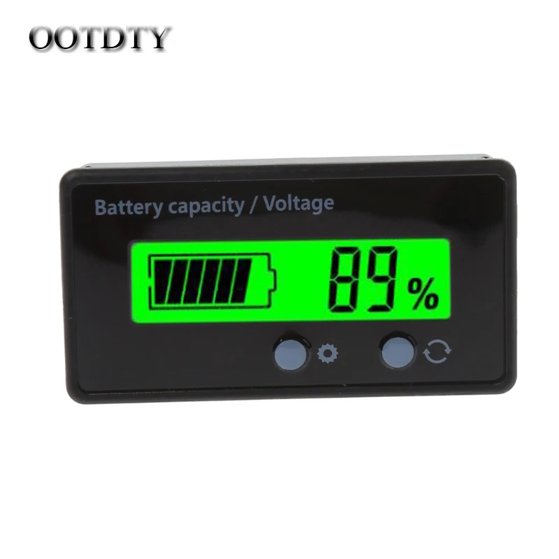 

OOTDTY 8-70V LCD Acid Lead Lithium Battery Capacity Indicator Voltmeter Voltage Tester dorp shipping