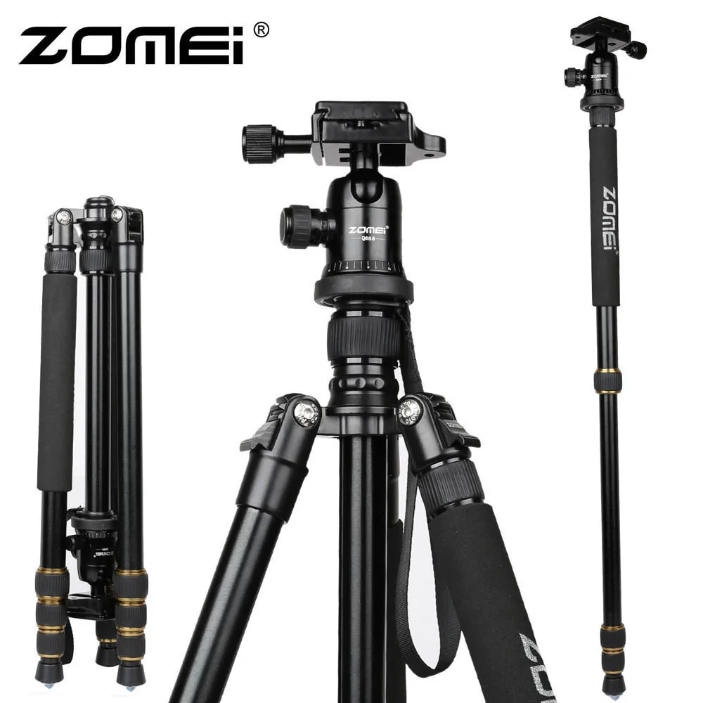 ZOMEI Z688 Профессиональный портативный штатив для камеры штатив монопод для цифровой камеры DSLR с шаровой головкой