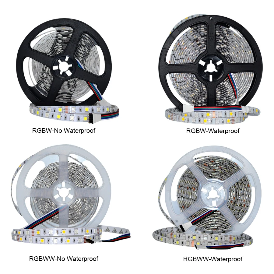  RGBW 12V LED Strip 5050 Waterproof IP20/IP65 Flexible led Light Tape+ Mi Light RF Touch Remote+WiFi - 32658440739