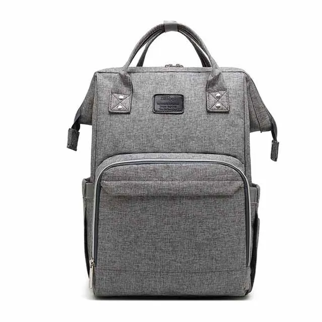 Сумка для мамочек для ухода за ребенком модный рюкзак для путешествий для мамы многофункциональные водонепроницаемые детские сумки для кормления подгузников для коляски - Цвет: light grey