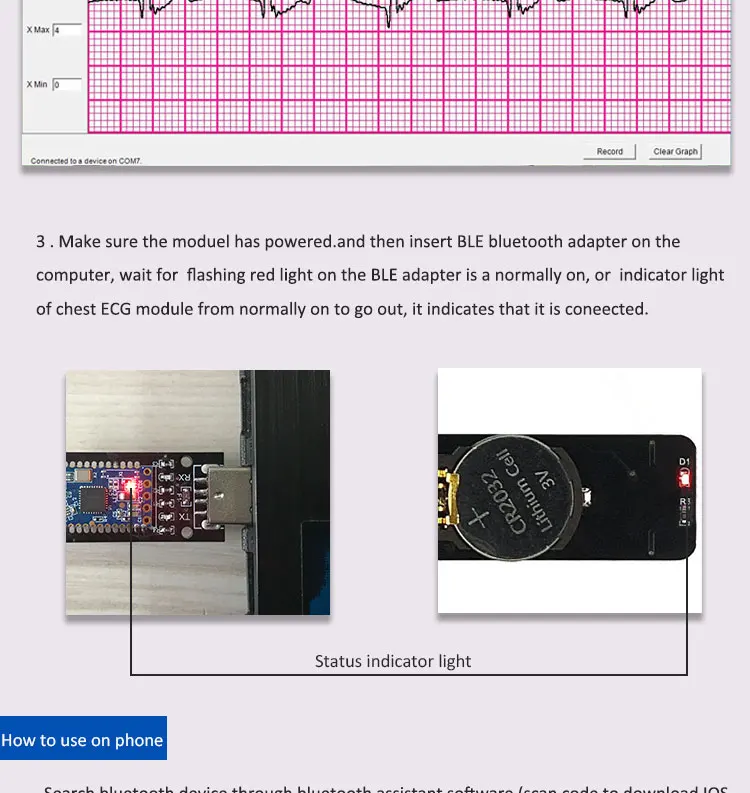 BMD101 комплект ЭКГ модуль датчик сердечного ритма BLE bluetooth 4,0 устройство