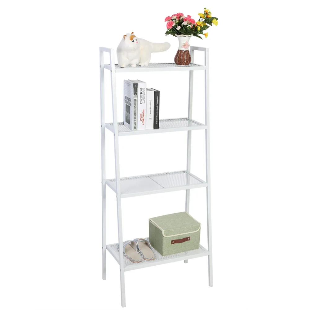 4 Tiers Shelf Unit Bookshelf 60 x 35 x 145cm Storage Shelf Bookcase