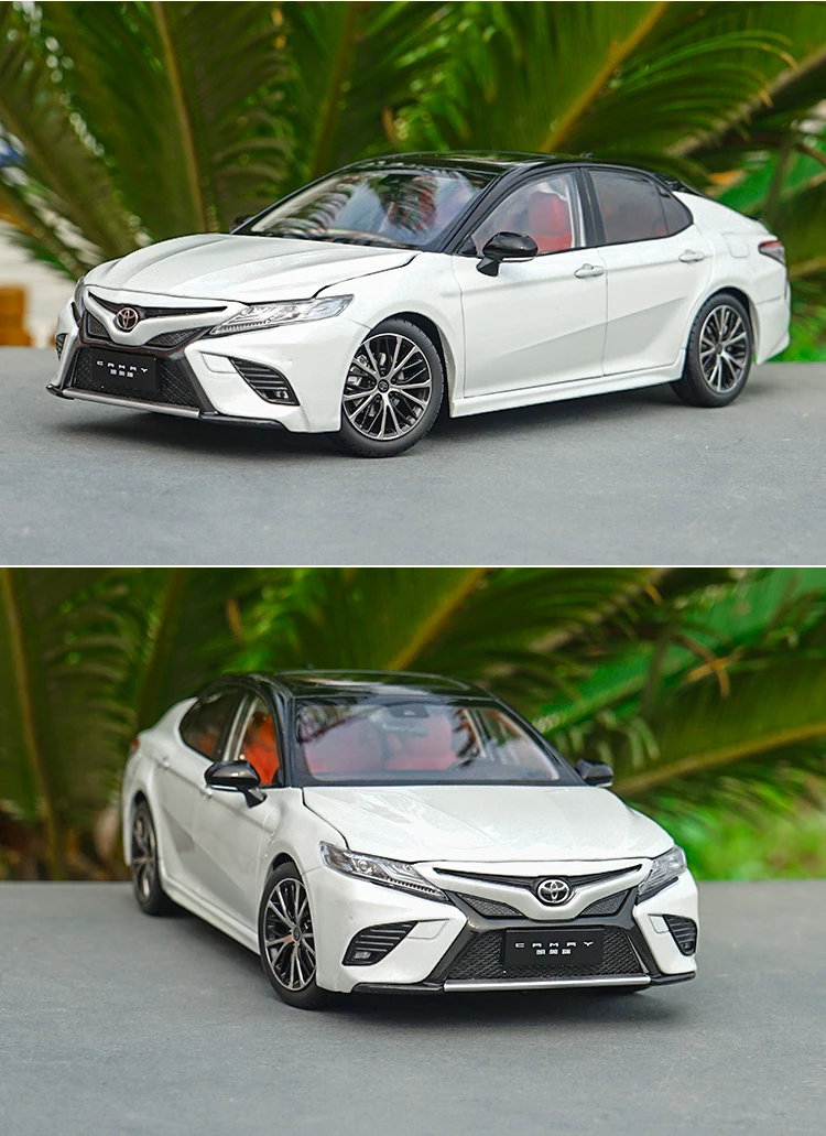 1/18 Toyota Camry Спорт 8th поколения литья под давлением модель автомобиля игрушечные лошадки с черным верхом для обувь мальчиков подарок коллекци