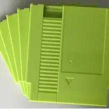 Зеленый цвет 72 булавки игра картридж Замена пластиковый корпус для NES