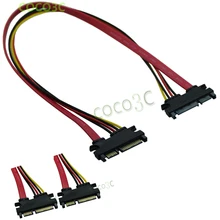2.5″ 3.5″ SATA 3.0 Male to Male Port data Cable 22Pin ( 7+15 ) Serial ATA 6Gb/s III hard Drive Cable for Player