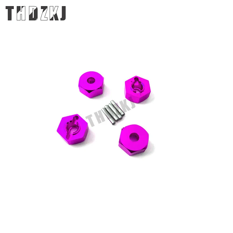 

RC car HSP 4pcs 102042 122042 Wheel Hex Nut 12MM Drive Hubs With Pins 02100 1/10 Upgrade Parts For 94122 94123 94111 94108 94177