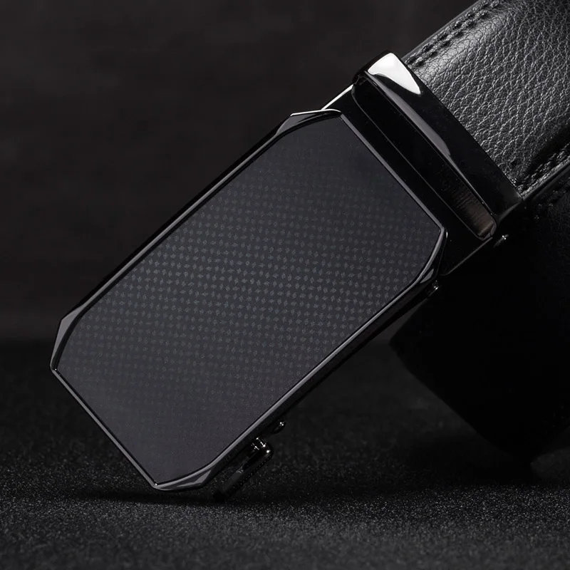 

genuine leather Men's Belts Automatic Buckle designer belts men High Quality cow Black luxury strap male belts for men fashion