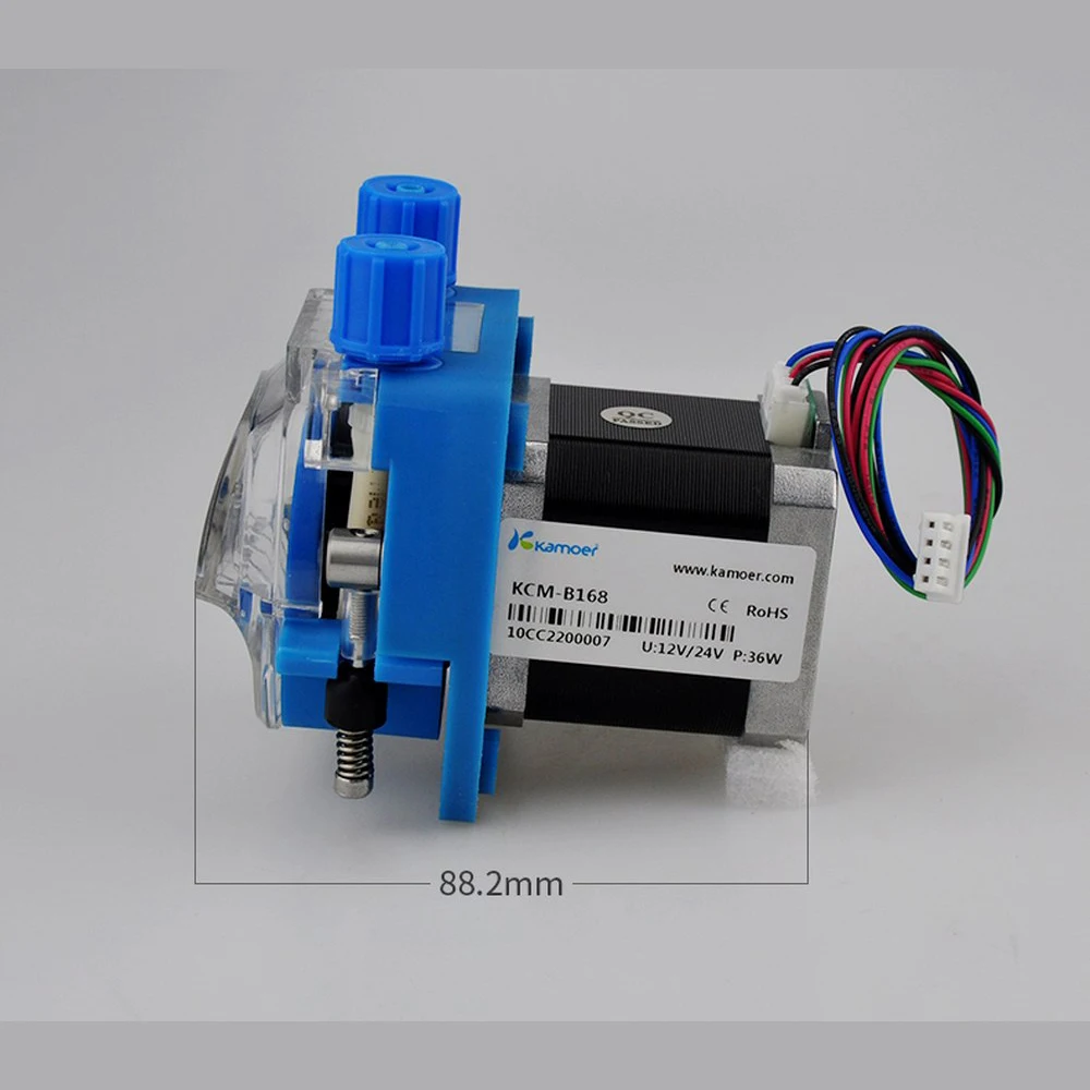 12V /24V Mini Peristaltic Water Pump With Stepper KCM Motor And BPT/Silicon Tube Suit for Viscous/ Non-viscous Liquid Transport