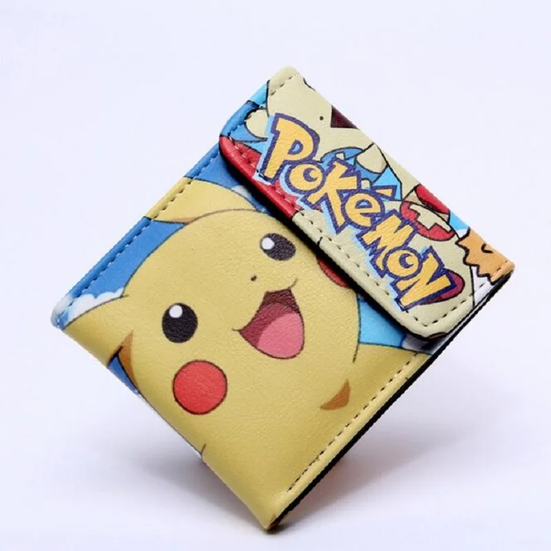 Pocket Monster Pokemon Wallet Teenager Boy Girl Kawaii Pikachu Poke Ball Wallet Naruto Student