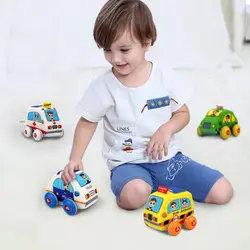 Новый классический мальчик девочка грузовик автомобиль детская игрушка мини маленький тянуть назад автомобиль игрушки пластик красочный