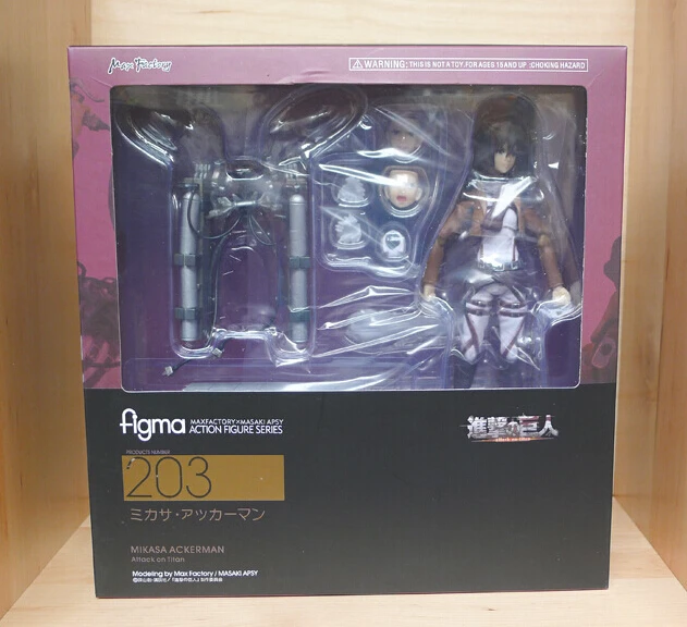 Figma 3 стиль атака на Титанов Аниме Shingeki no Kyojin Скаутинг Легион Леви в коробке ПВХ