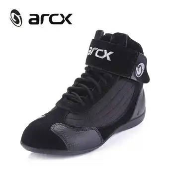 ARCX Motorcycle Boots Street Moto Racing Boots Genuine Cow Leather Motorbike Biker Chopper Cruiser Touring Ankle Shoes - Category 🛒 Automobiles & Motorcycles