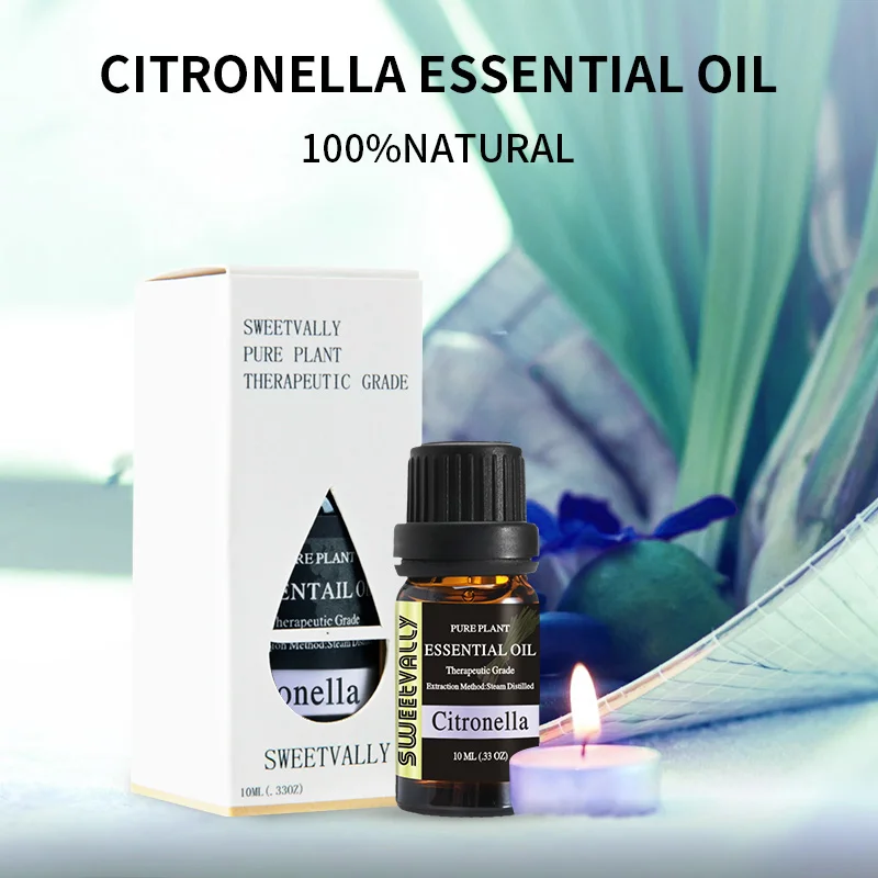 

10ml Essential Oil Relieve Stress Help Sleep for Humidifier Fragrance Lamp Air Freshening Aromatherapy Citronella Essential Oils