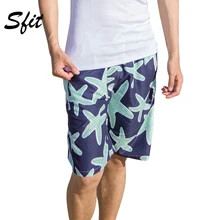 Sfit летние мужские шорты Купальные пляжные шорты для серфинга быстросохнущие пляжные праздничные пляжные шорты для вечеринок плавки с цветочным принтом одежда для плавания