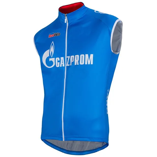 2016 &quotГазпром&quot Pro Team Blue летние без рукавов майка жилет Ropa Ciclismo - Цена: 