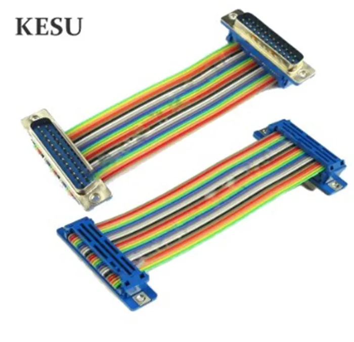 1 шт./лот 25 Pin DB25 плоский кабель RS232 штекер-гнездо Φ DIDC DR25 COM соединительный адаптера