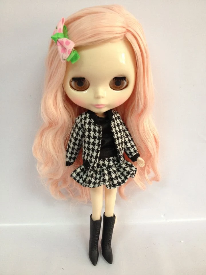 Pink long hair Nude Doll Factory doll 