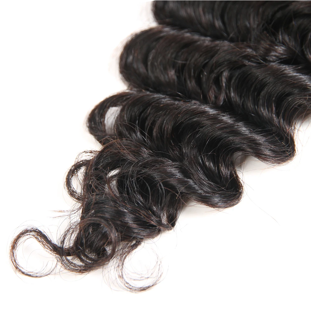 Superfect волосы Кружева Закрытие 4*4 Бразильские глубокие синтетические волосы волнистые 8-24 дюймов Remy человеческие волосы Чехол