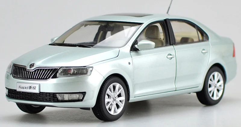 1:18 Модель литья под давлением для Skoda Rapid 2014 седан игрушечный автомобиль из сплава