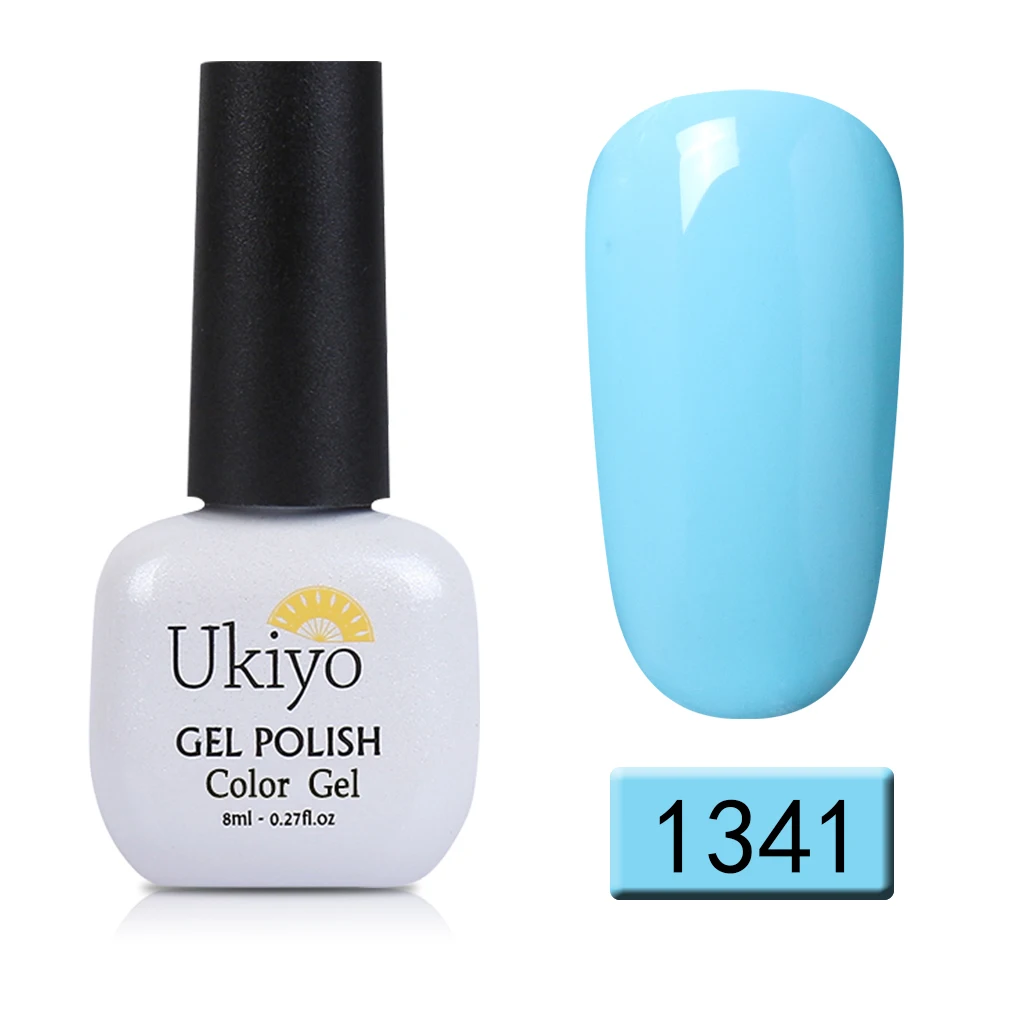 Ukiyo 8 мл УФ-Гель-лак для ногтей лак для маникюра стойкий Гель-лак es Полупостоянный Гель-лак дизайн ногтей 60 цветов - Цвет: 1341