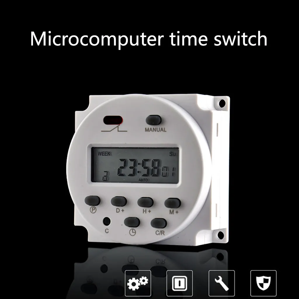 

2019 New LCD Relay Switch Weekly Programmable Electronic Time Timer 12V/24V/110V/220V