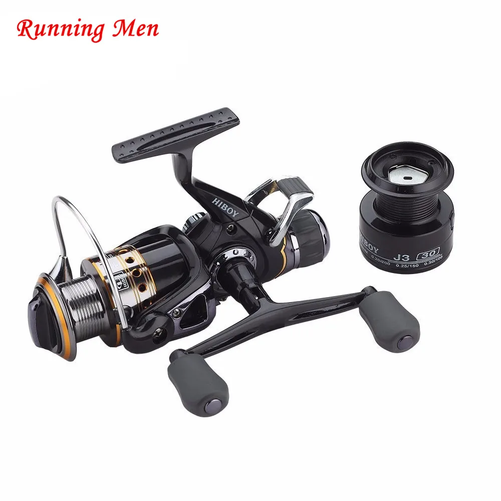 

Carp Spinning Fishing Reels Left/Right Handle Metal Spool 9+1BB Stainless steel Shaft Rear Drag Wheel 1 Spare Plastic Spool