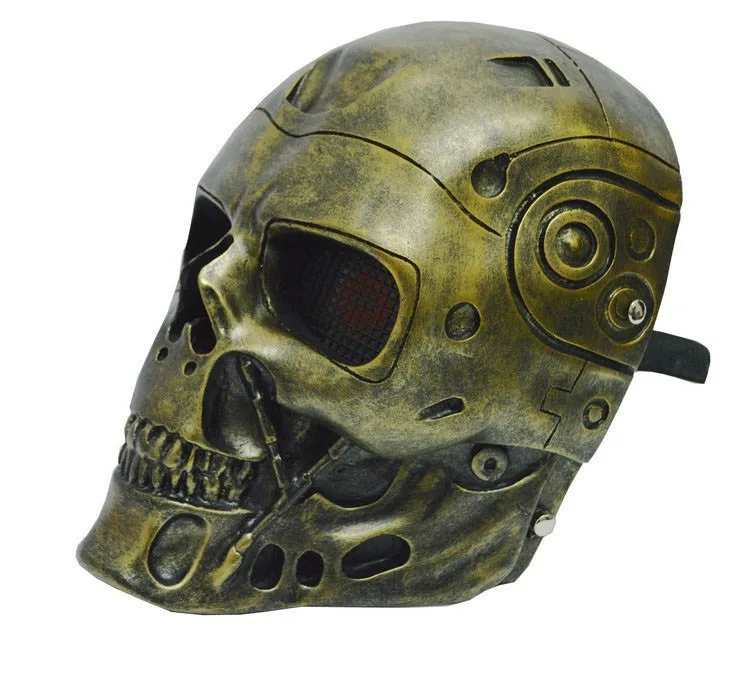 Terminator Full Face Mask skull mask Airsoft Paintball Mask Masquerade halloween Party  Cosplay Movie Prop Realistic horror mask (15)