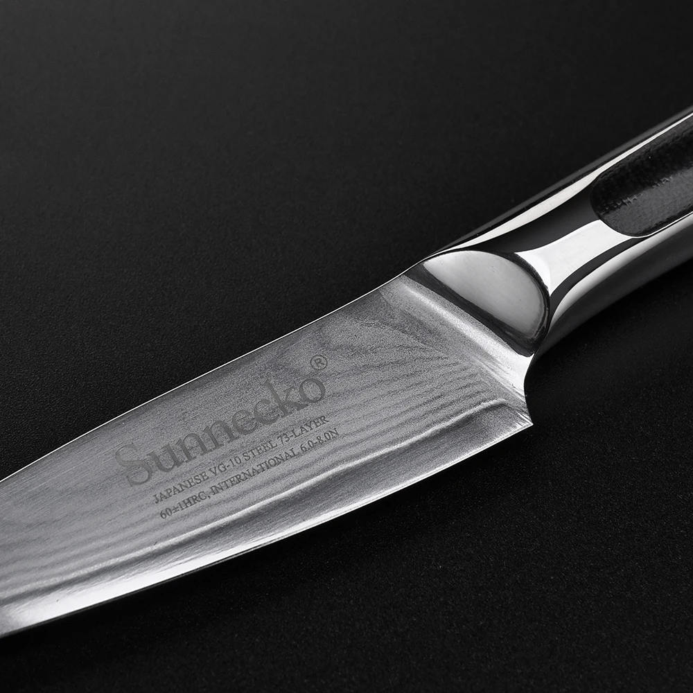 SUNNECKO 3 шт. набор кухонных ножей в Дамаске 73 слоя японский VG10 основной стальной нож G10 Ручка шеф-повара Santoku нож для приготовления пищи